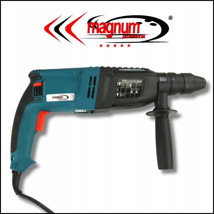 SDS Max Młotowiertarka: Udarowy Młot, Wiertarko-Wkrętarka| Magnum 2600 W