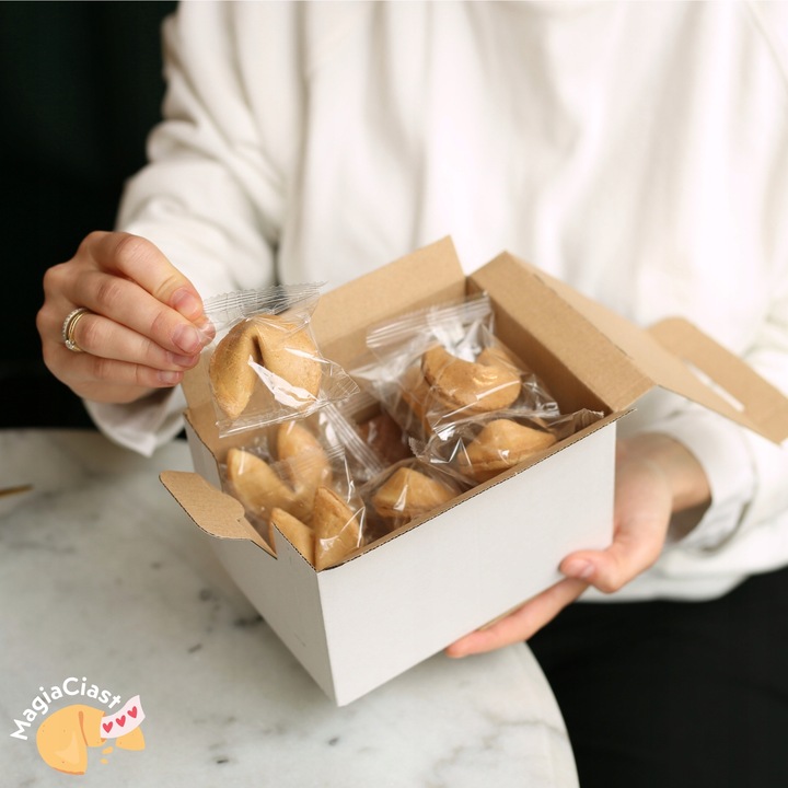 Ciasteczka z Wróżbą Dziękuję Chińskie Ciastko Szczęścia dla Gości 50 szt