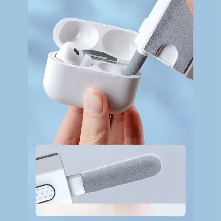 CZYŚCIK ZESTAW DO CZYSZCZENIA SŁUCHAWEK KLAWIATURY EKRANÓW RTV 8w1