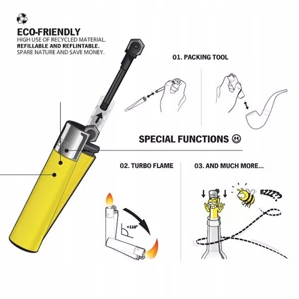 Zapalniczka CLIPPER metal SILVER do bonga i fajki wodnej