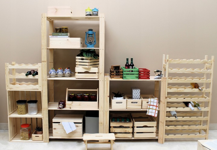 Stołek drewniany 40x20cm podnóżek krzesło taboret solidny podest