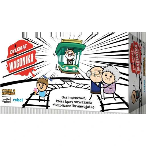 DYLEMAT WAGONIKA Imprezowa gra dla dorosłych REBEL