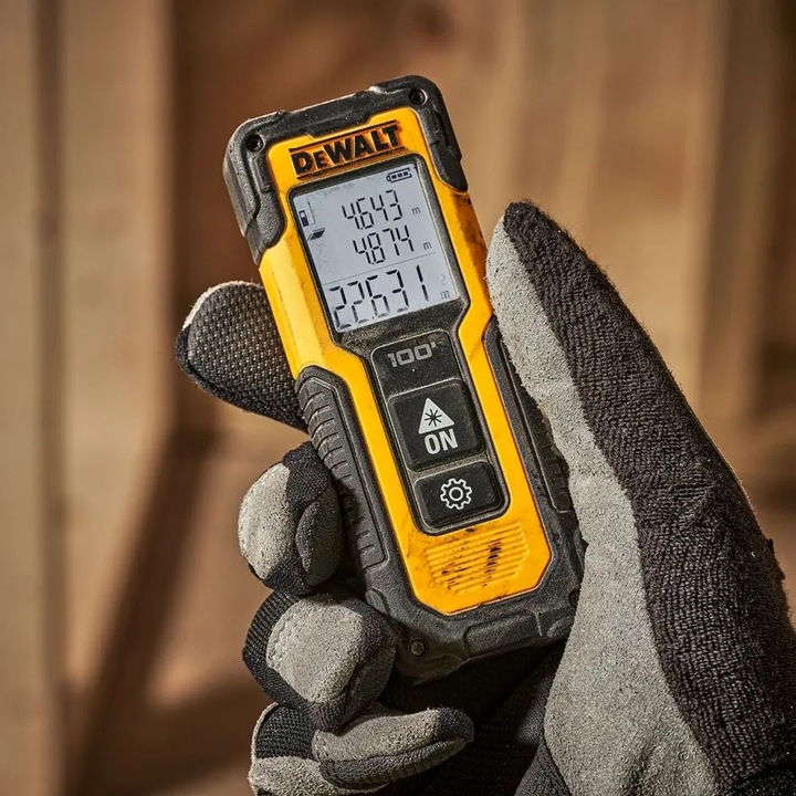 Dalmierz DeWalt DWHT77100 Laserowy Miernik Odległości Laser LCD 30 m