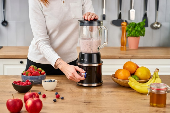 Blender Kielichowy Szklany do koktajli mikser Mocny1300W 1,5L Kruszy Lód