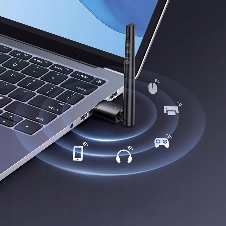 Adapter Bluetooth 5.3 USB do Komputera PC DONGLE 100M SOUNIX