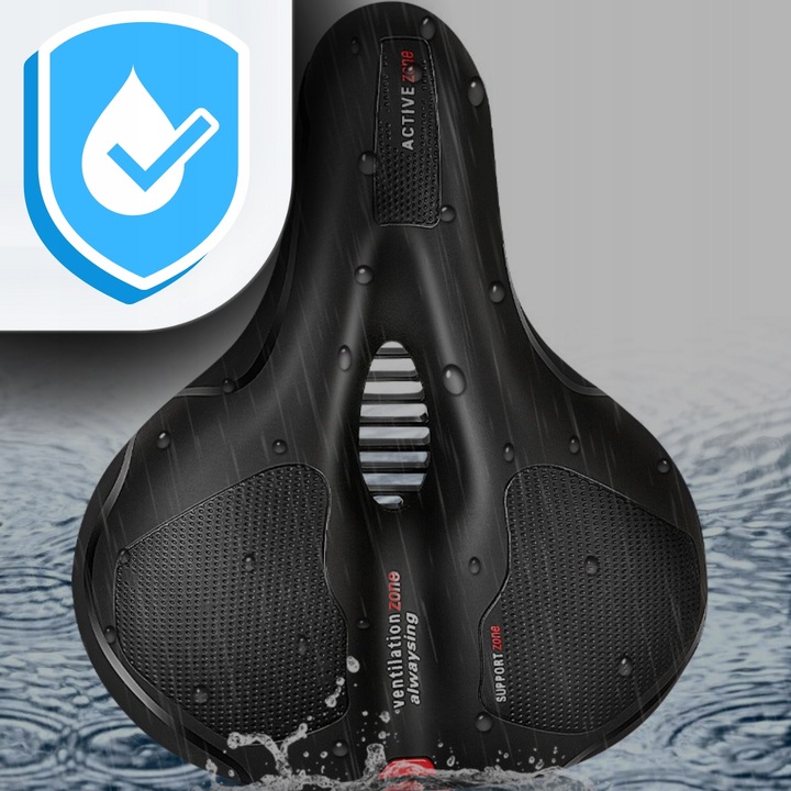 WYGODNE SIODEŁKO ROWEROWE SIODŁO SPORTOWE MIĘKKIE SZEROKIE EXTRA WENTYLACJA