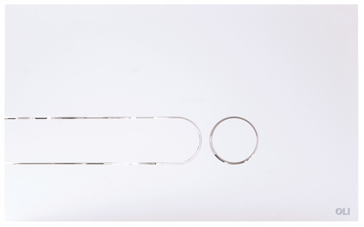 Przycisk spłukujący do stelaża podtynkowego KOŁO SLIM SLIM 2 biały