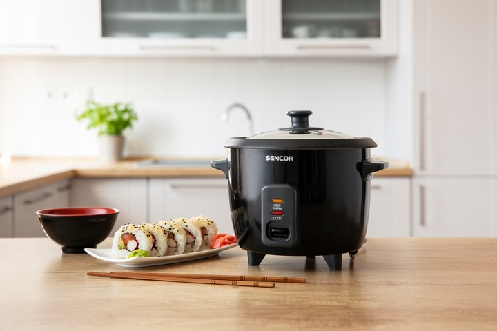 Garnek Do Gotowania Ryżu Ryżowar Sencor Czarny KEEP Warm Gotowanie na