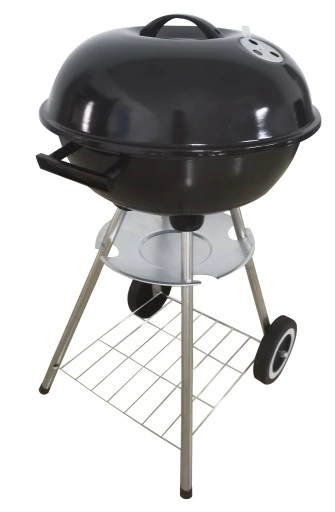 Grill Ogrodowy węglowy na brykiet Zamykany POKRYWA BBQ KETTLE półka