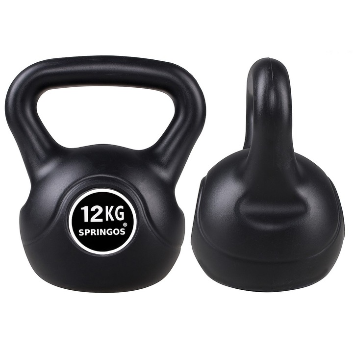 KETTLEBELL DO ĆWICZEŃ 12 kg KULA KETLE HANTLA FITNESS ABS HANTEL CIĘŻAR