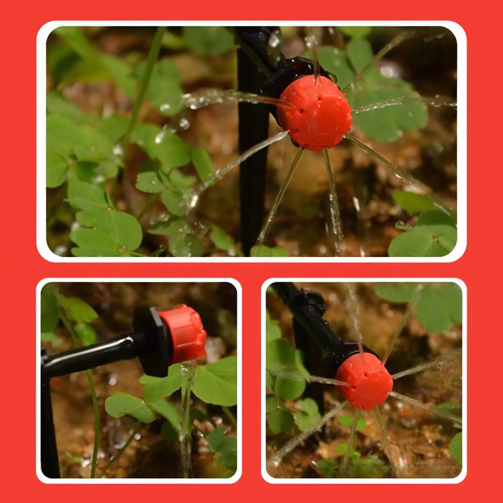 KROPLOWNIK EMITER NAWADNIANIA Z KOMPENSACJĄ 100SZT DO NAWADNIANIA PODLEWANI