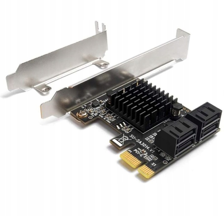 Kontroler Adapter Karta PCI-E 1x na 4x SATA 3