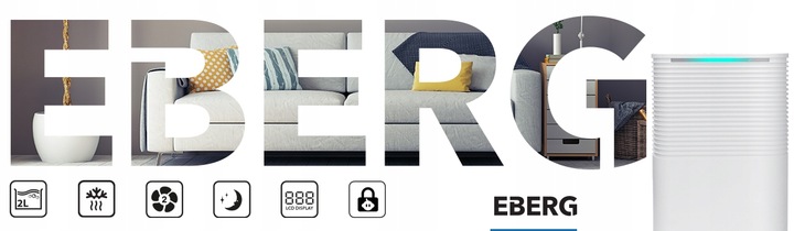 Osuszacz powietrza EBERG RICO pochłaniacz 12l/24h +WiFi +TIMER