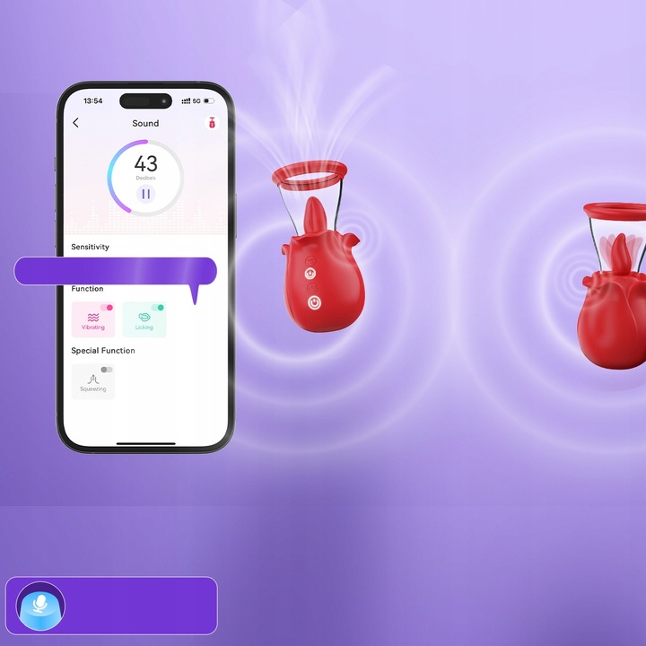 Wibratory różane z 7 stymulatorami łechtaczki do ssania i lizania sutków