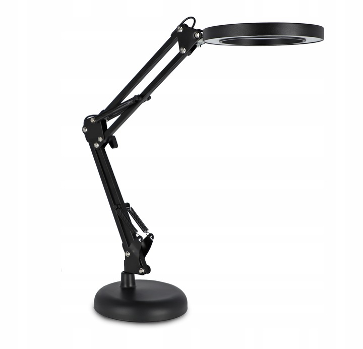 Lampka Na Biurko LED Lampa Kosmetyczna Ściemniacz Lupa Szkło