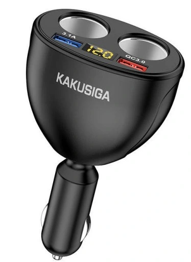 KAKU ROZDZIELACZ ROZGAŁĘŹNIK ZAPALNICZKI 2xUSB QC