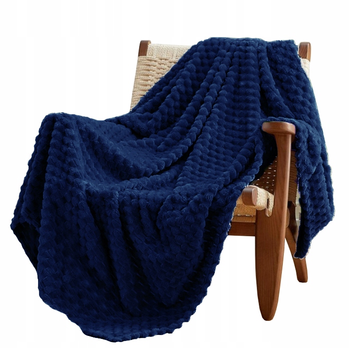 CIEPŁY KOC 160x200 WYTŁACZANY MIĘKKI NARZUTA POLAROWY WYBÓR KOLORÓW