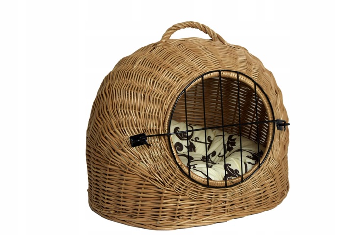 Transporter wiklinowy BUDA dla kota + poduszka