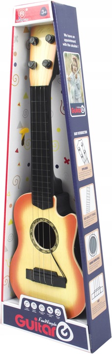 GITARA DLA DZIECI INSTRUMENT MUZYCZNY 4 STRUNY