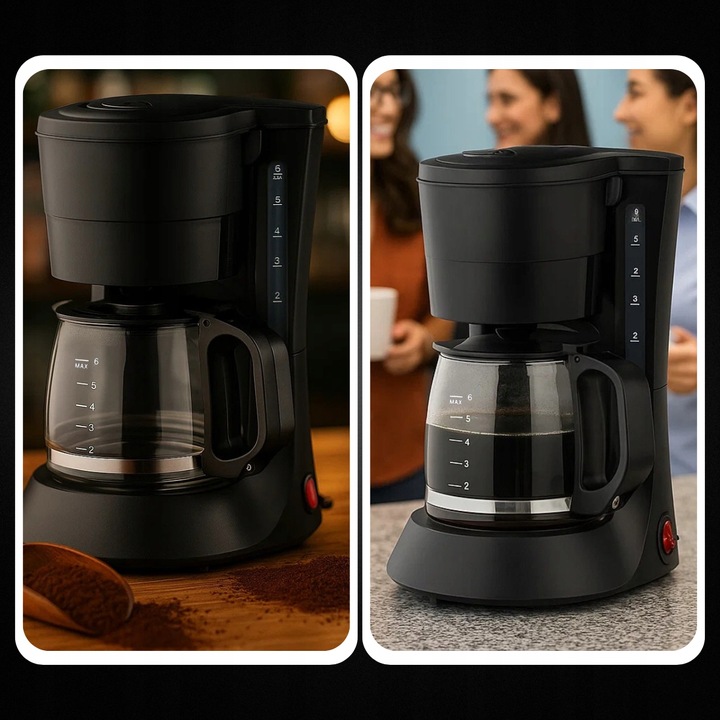 EKSPRES DO KAWY HERBATY KUCHENNY PRZELEWOWY 600ML BLOKADA KAPANIA 600W