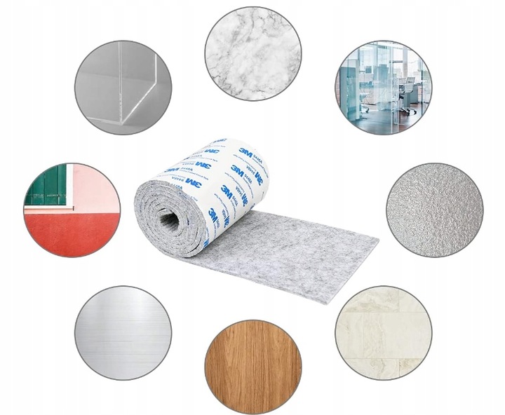 PODKŁADKI FILCOWE POD MEBLE SAMOPRZYLEPNE POD STÓŁ KRZESŁA TAŚMA NA