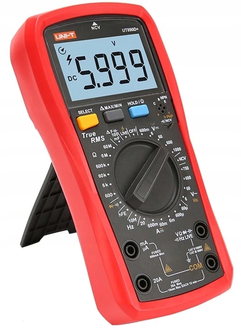 MIERNIK multimetr TrueRMS 20 NCV hFe UNI-T UT890D+