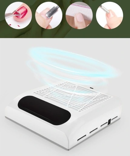 Pochłaniacz pyłu do paznokci 80W kasetowy 858-8