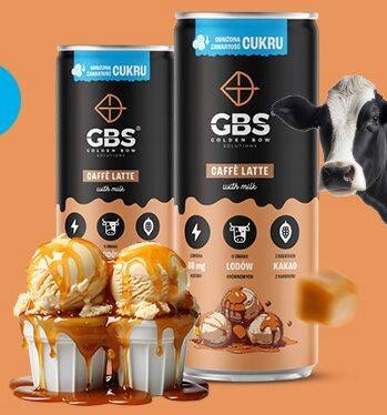 GBS Caffé Latte o smaku Lodów Krówkowych 6x250ml napój kawowy w puszce