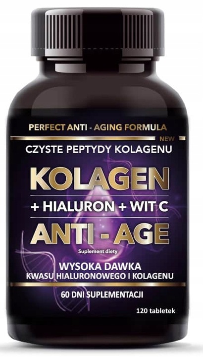 Kolagen ANTI-AGE hialuron wit C 120 tab Intenson