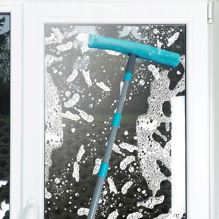 Mop MYJKA DO OKIEN szyb luster okna szyb ściągaczka teleskopowa mikrofibra
