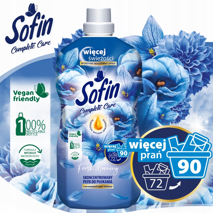 Sofin Płyn do Płukania Tkanin Mix 360pr 1,8l x5szt