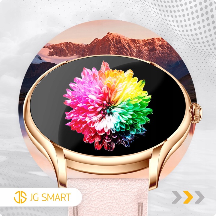 SMARTWATCH DAMSKI ZEGAREK PL MENU POWIADOMIENIA ROZMOWY SMART WATCH 4 PASKI