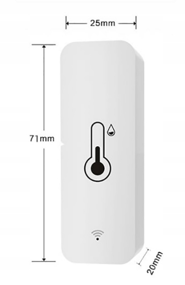 TERMOMETR HIGROMETR WIFI TUYA SMART LIFE CZUJNIK TEMPERATURY WIFI