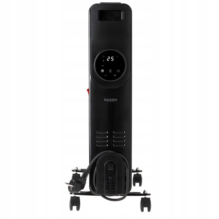 Grzejnik OLEJOWY Elektryczny 2500W 13 ŻEBER Kółka PILOT Timer