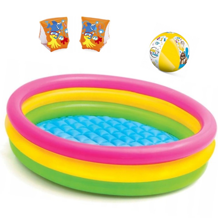 BRODZIK BASENIK DMUCHANY DLA DZIECKA INTEX 57412 114x25cm