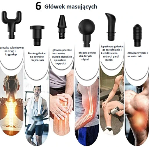 PISTOLET DO MASAŻU 3D GUN PRO S3 MASAŻER LCD