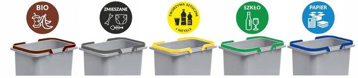 KOSZ segregator na śmieci do szuflady szafki 20L