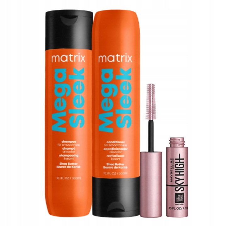 Matrix Mega Sleek wygładzający szampon, odżywka do włosów ZESTAW