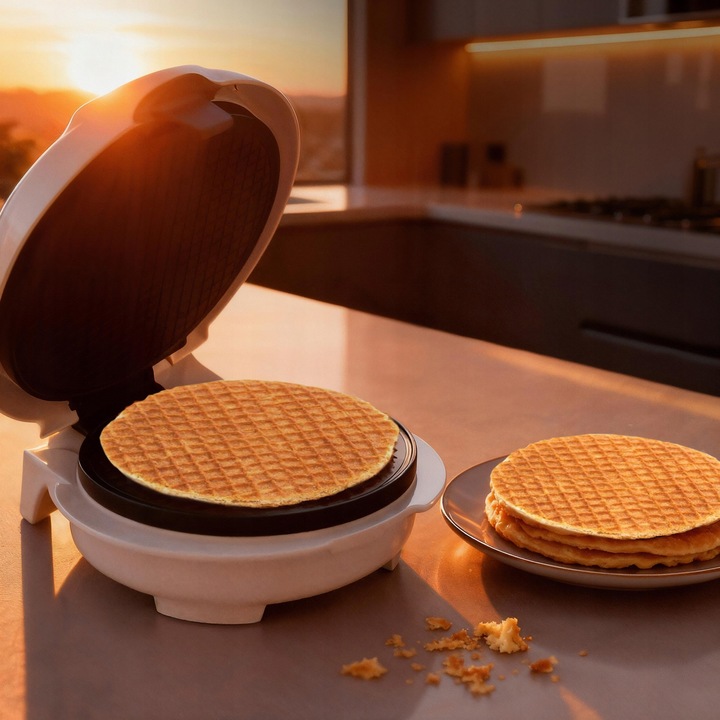 Wypiekacz do wafli rurek rożków miseczek nieprzywierające płyty mocny