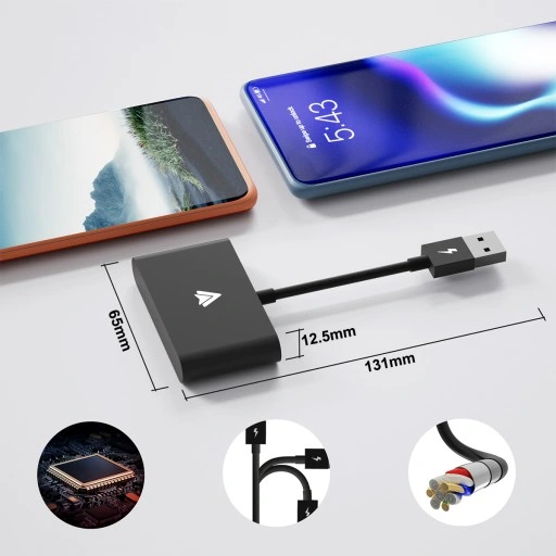 BEZPRZEWODOWY ANDROID AUTO ADAPTER XSTORM WIFI BT