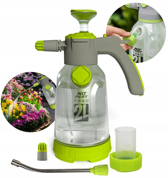 OPRYSKIWACZ RĘCZNY Z MIARKĄ DO ODMIERZANIA OPRYSKU 2L NO PEST WYSOKA