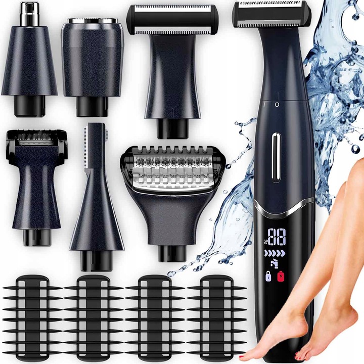 DEPILATOR DO CIAŁA NÓG TWARZY TRYMER DO NOSA BRWI BIKINI GOLARKA DAMSKA