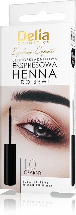 DELIA henna do brwi ekspresowa, 6ml BRĄZOWA