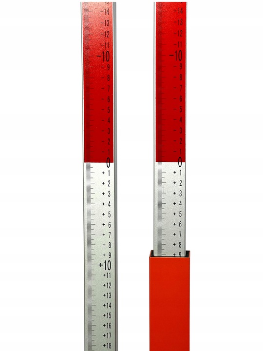 Łata laserowa niwelacyjna 2,4m do niwelatora OBUSTRONNA PODZIAŁKA !