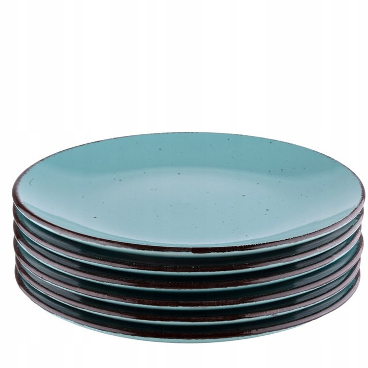 SERWIS OBIADOWY + 6 KUBKÓW KOMPLET OBIADOWO-KAWOWY 24 EL. KAMIONKA TURKUS