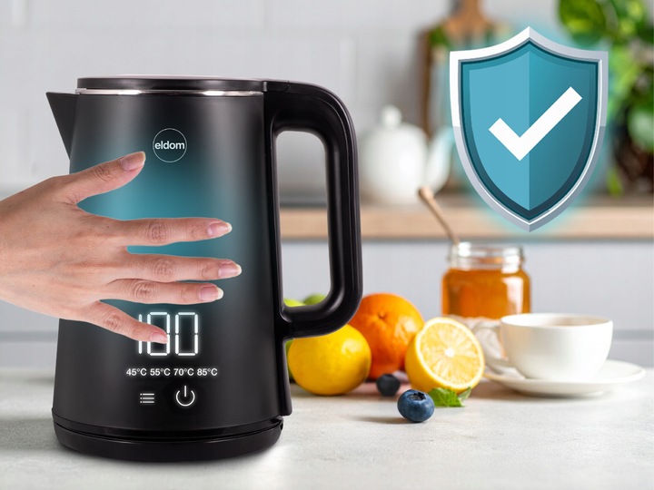 Czajnik bezprzewodowy z regulacją temperatury C515 czarny 2000W 5