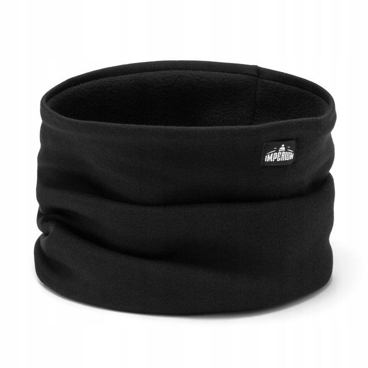 Komplet męski na POLARZE czapka + komin Czarny