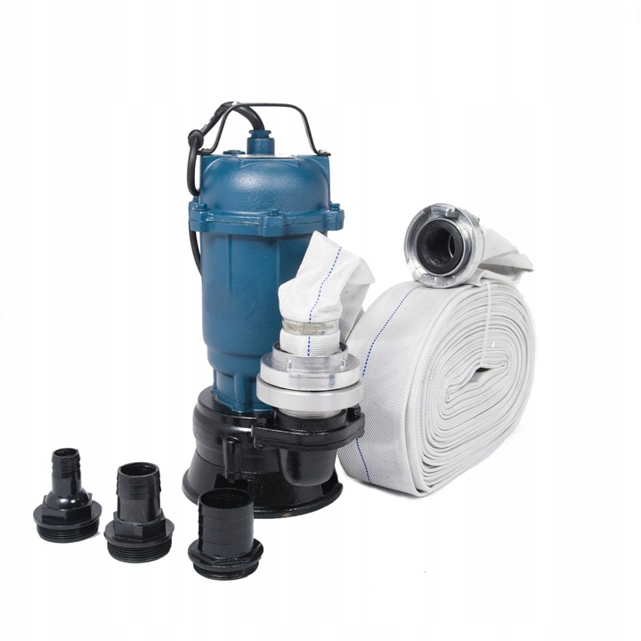 POMPA DO WODY SZAMBA Z ROZDRABNIACZEM + WĄŻ 30M + KOŃCÓWKI