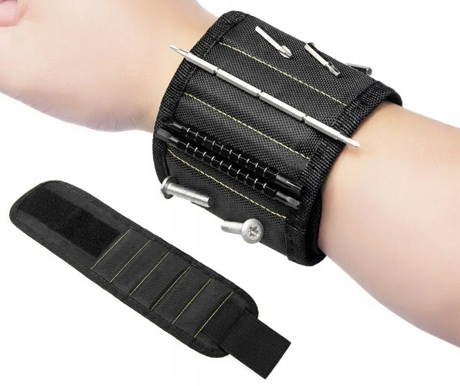 Magnetyczna opaska narzędziowa na rękę nadgarstek śruby przybornik