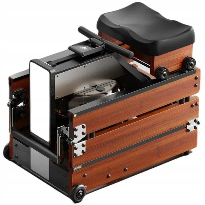 Kingsmith WR1 brązowy wioslarz wodny Bluetooth Fit Android iOS LCD Drewno